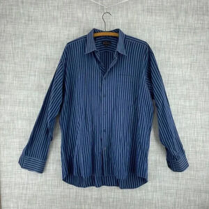 Ben Sherman Shirt Long Sleeve Button Down Mens 17.5 Blue 4158